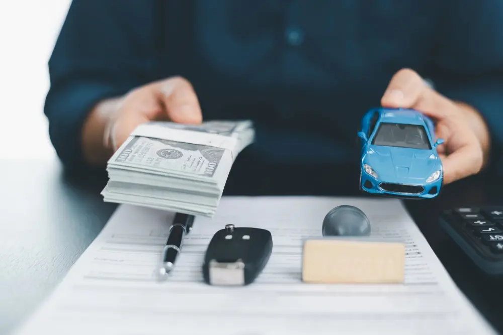 Reviewing processing fees and costs to get pre-approved for a car loan.